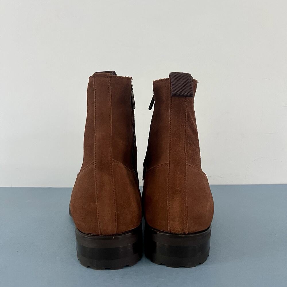 Olimpiadi St. Moritz Impronta Italian Brown Suede Lace Up Mens Boots - Picture 6 of 10